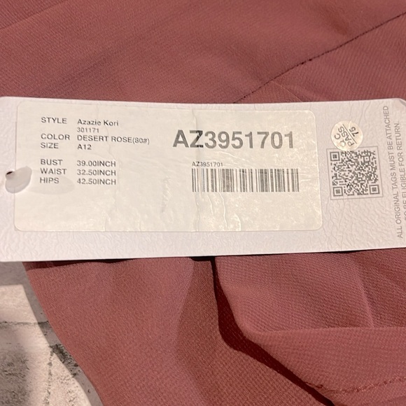 AZAZIE KORI SIZE 12 in Desert Rose - Picture 2 of 4